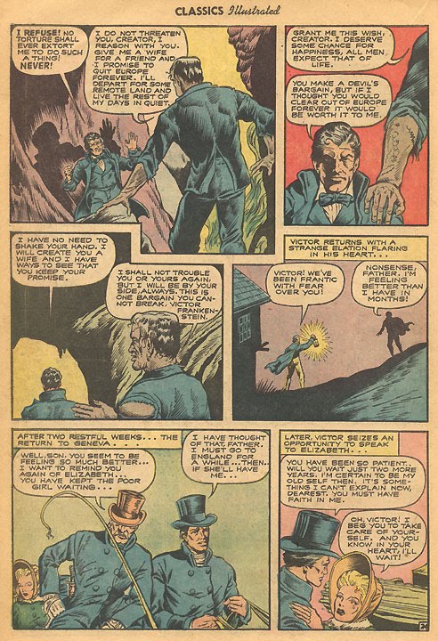 FRANKENSTEIN1959: Classics Illustrated: Frankenstein II