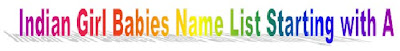 A-Z Tamil Hindu girl babies name list with photos