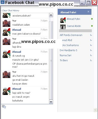 Facebook Chat - Software chating facebook seperti Yahoo Messeger