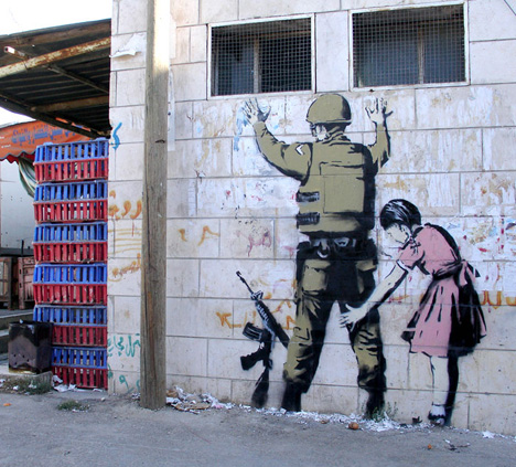 Banksy is a British graffiti artist known for his political street art.