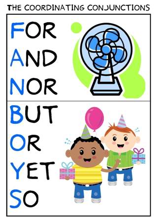 coordinating conjunction list