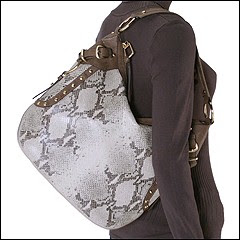 DKNY+Python+bag+2 Python brown hobo bag