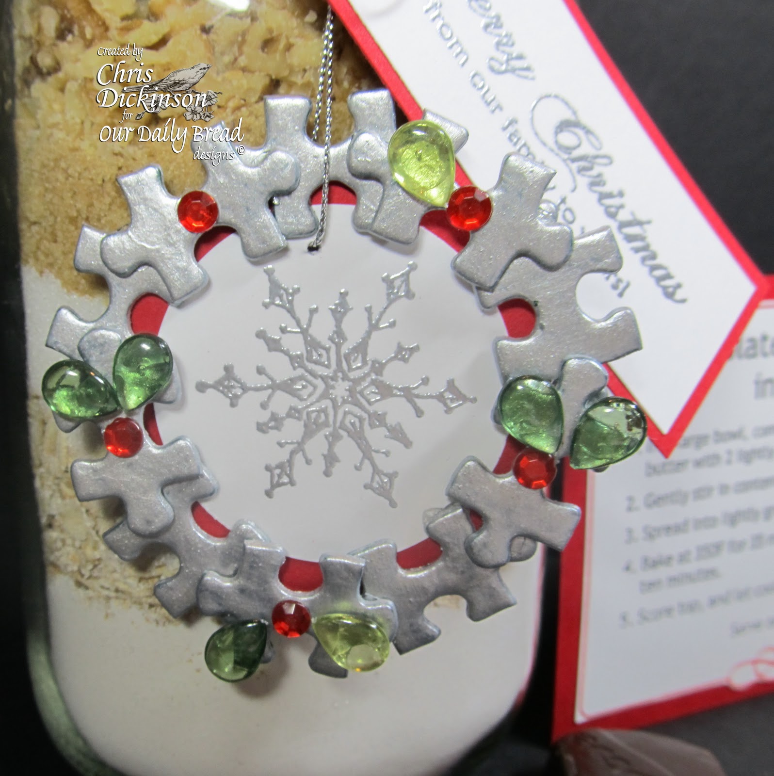 Creative Inspirations Paint PUZZLE PIECE ORNAMENT