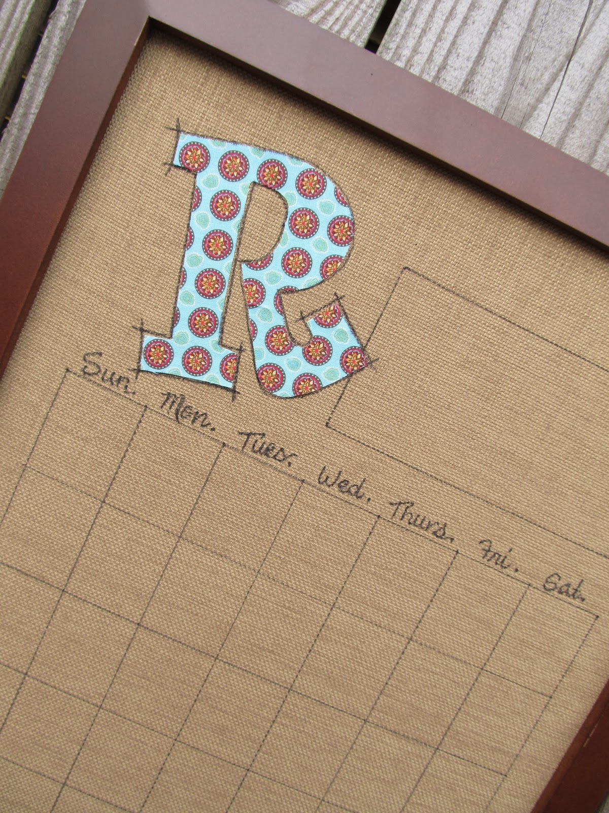 Cottage Hill Dry Erase Calendar Wall Art