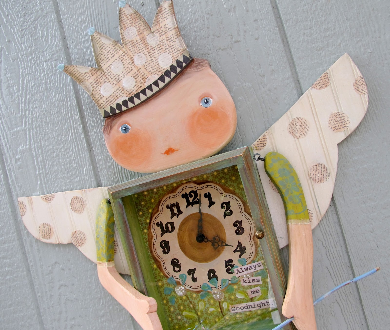 Cottage Hill Fairy Nursery Wall Clock