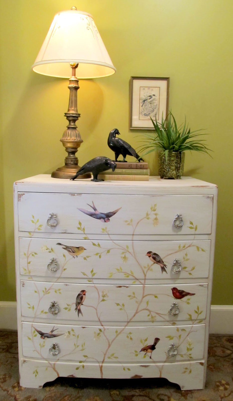 Cottage Hill Bow Front Bird Chest