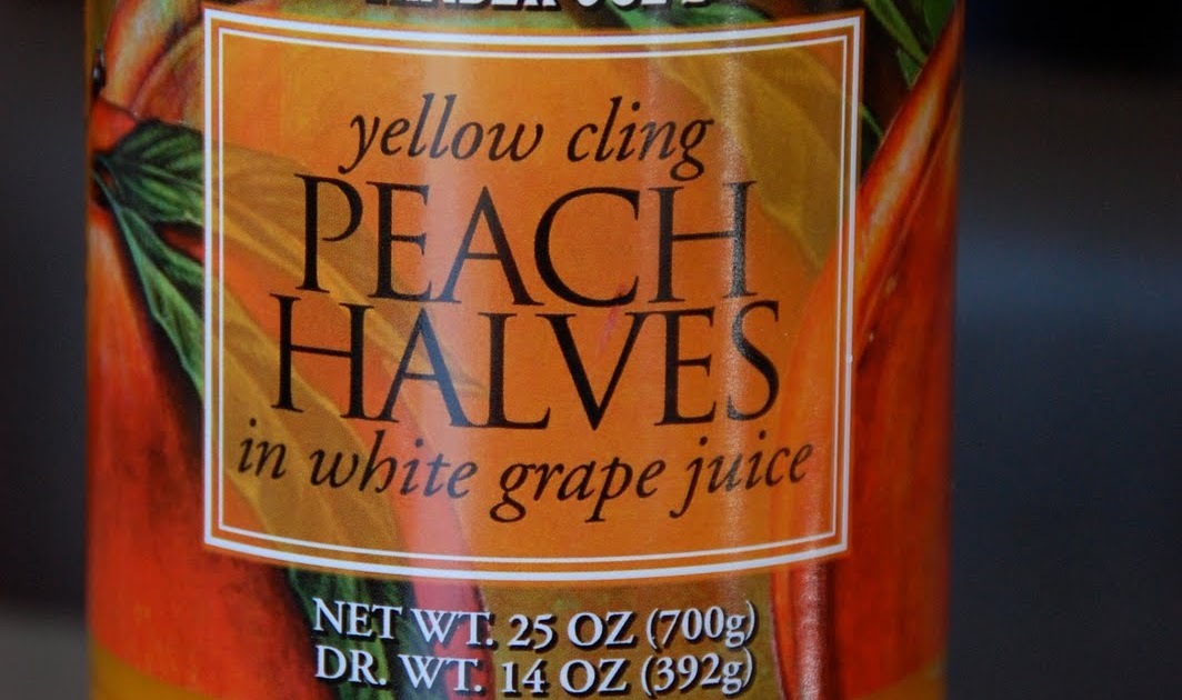 What my kids are eating Peaches in white grape juice from Trader Joe's