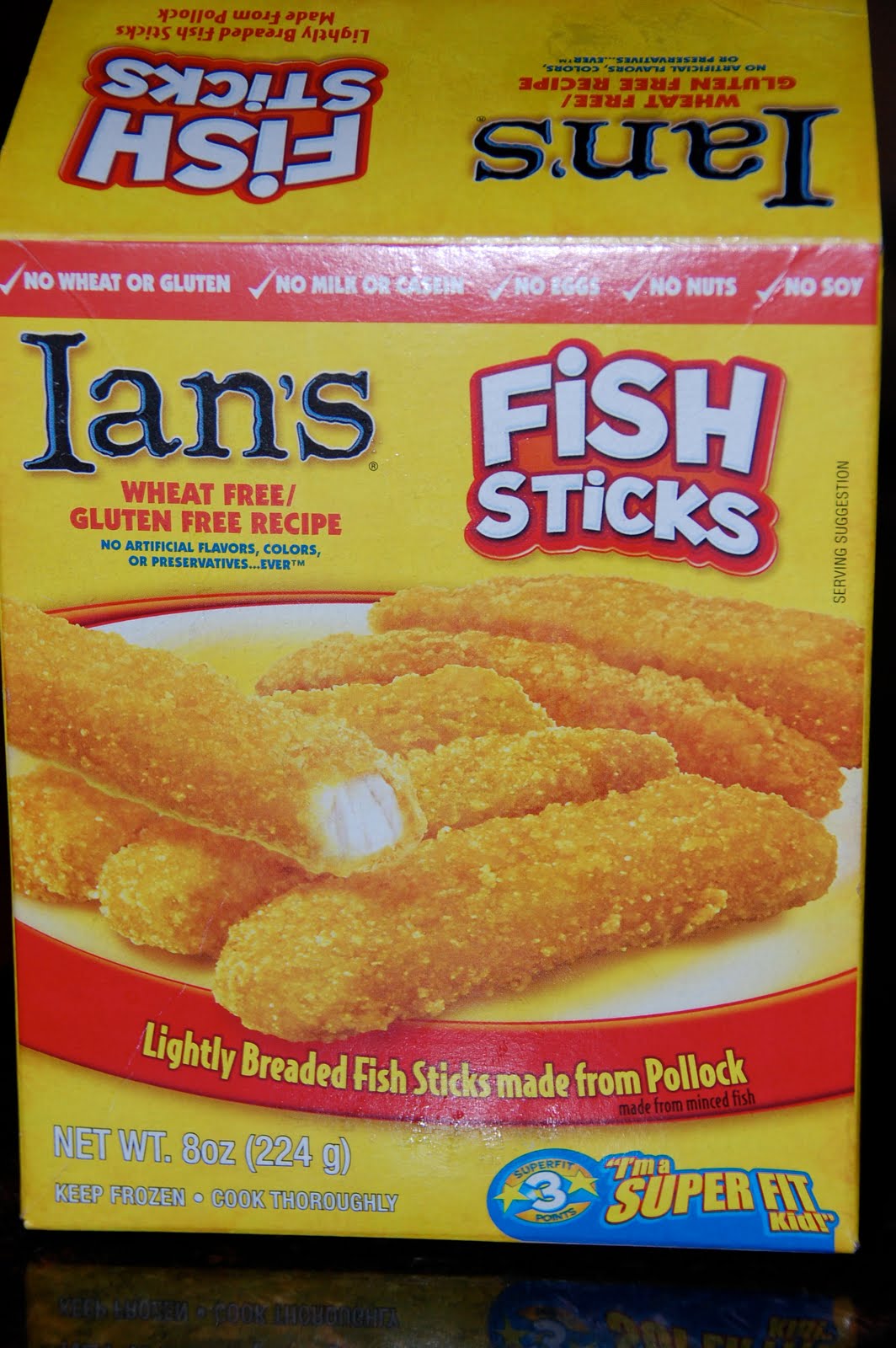 What my kids are eating Ian's fish sticks