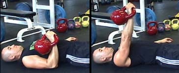 One Arm Kettlebell Floor Press