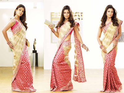 Actress Nayanthara Latest Sexy Sarees Pic hot images