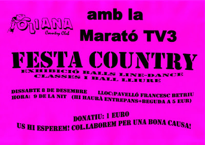 Festa country a Oliana dins la Marató de TV3