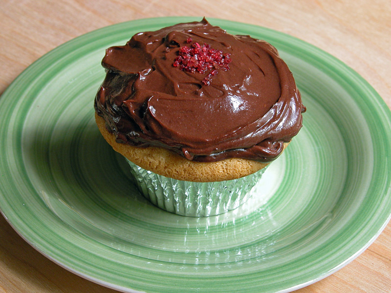 Cooking Weekends Vanilla Buttermilk Cupcakes with Chocolate Frosting