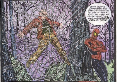 Somehow, Spidey never runs out of web fluid in a McFarlane book