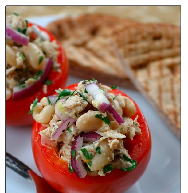The Italian Dish Meatless Meals Tomatoes Stuffed with Tuna and