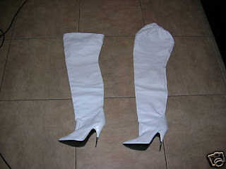 white leather thigh boots