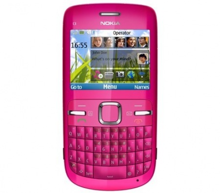 Nokia C3 Pink Covers