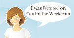 Yay!! My Trifold card was featured on Card of the Week