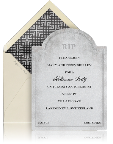 tombstone invitation