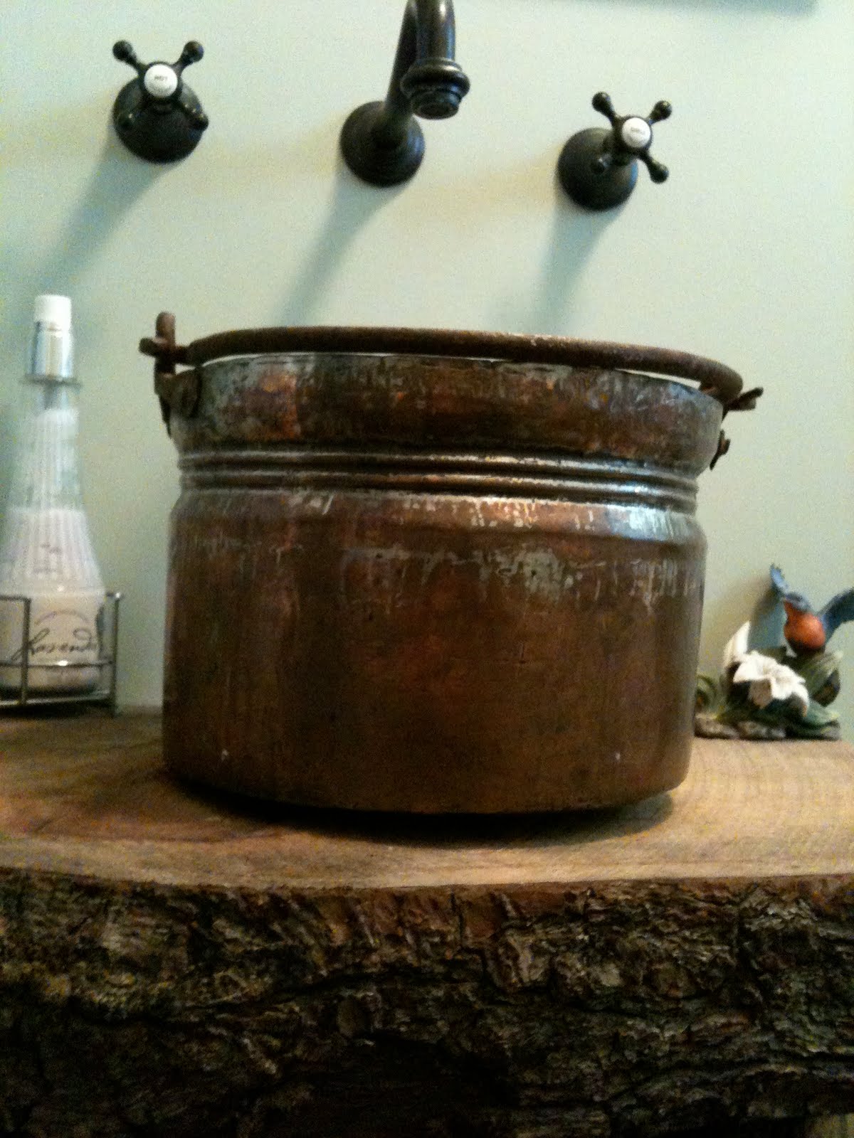 Copper Bucket Vessel Sink The Pink Pixie Forest
