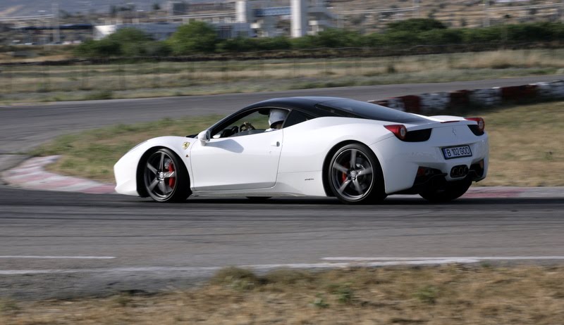 White Black Ferrari 458 Italia on Track LeftLaneLifecom Forums for