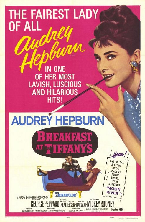 Starring Audrey Hepburn George Peppard A New York socialite
