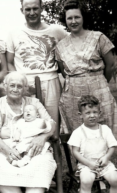 Belle with her son's family in 1950