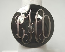 Chocolate Silver Ring $18 plus $5 for monogramming