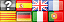 An image that contains two rows of flags, side-by-side, ready for the CSS sprite technique