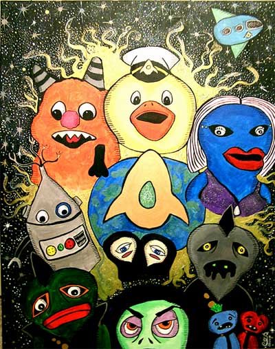 The crew follow Bingee to