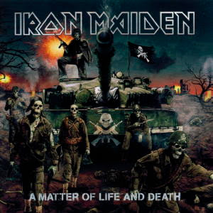 Portada Iron Maiden a matter of life and death