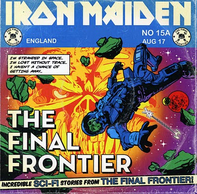 Portada Iron Maiden satellite 15... the final frontier