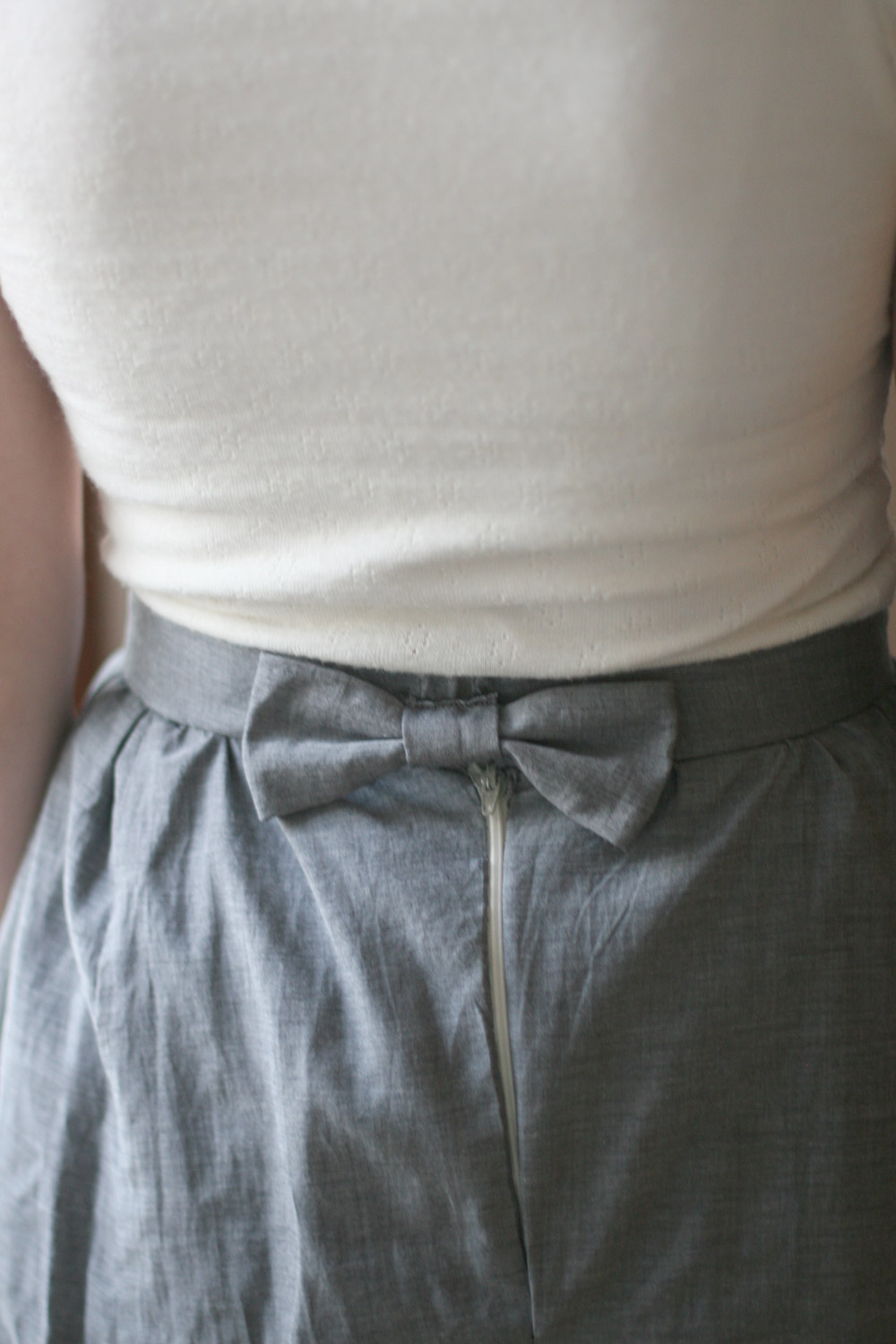 DIY Making A Gathered Skirt with Band From an Old Elastic Skirt Say Yes