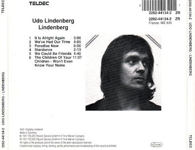 VENENOS DO ROCK: Udo Lindenberg - Lindeberg (1971 German Prog Rock) VENENOS DO ROCK: Udo Lindenberg - Lindeberg (1971 German Prog Rock)