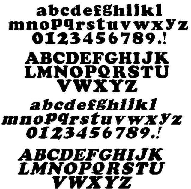 Scroll Saw Goodies Scroll Saw Fonts