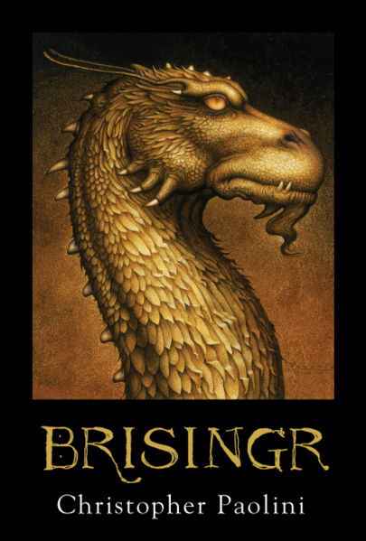 New book in the Eragon trilogy. Brisingr