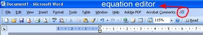 Equation Edtior on MS Office