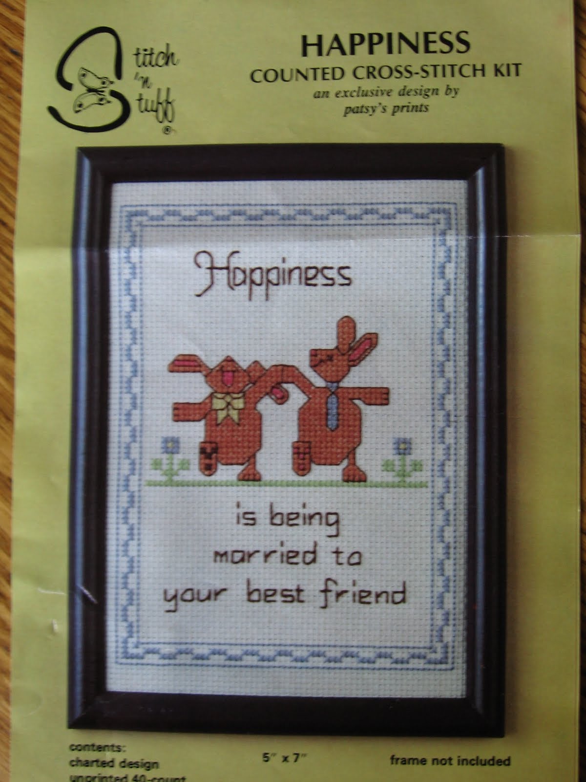 Cross Stitching for Cross People Happiness is... a pretty subjective