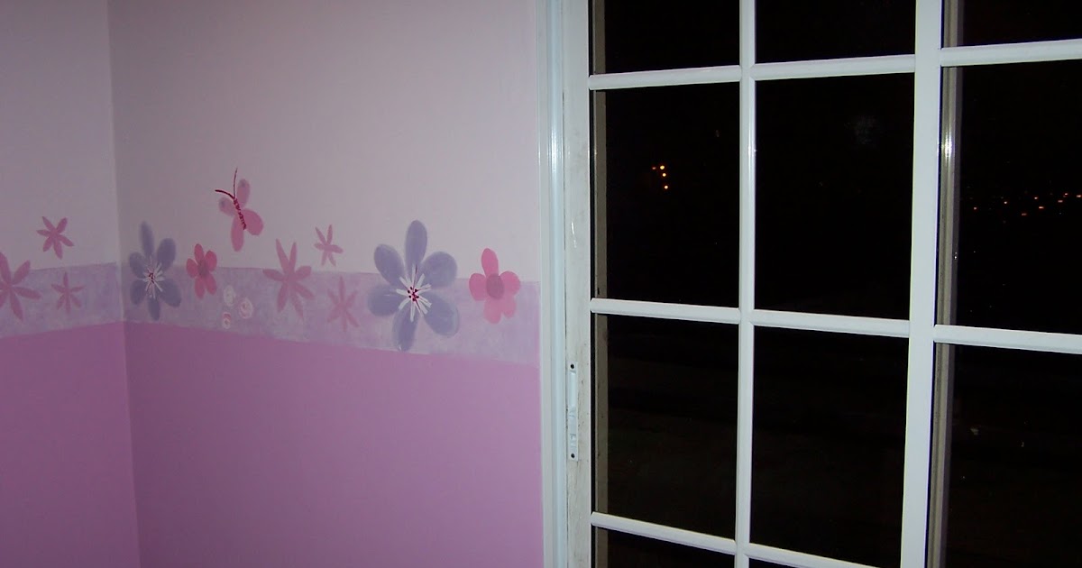 Matices Pintura Decorativa: Cenefa para habitación de Niña