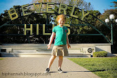 Hannah at the Beverly Hills Sign