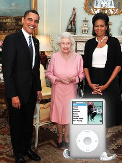 Obama and First Lady with Queen Elizabeth