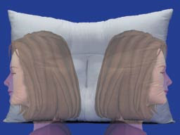 sleeping on your back with the cervical traction neck pillow