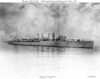 uss jacob jones dd naval photograph photographed destroyer historical soon larger figure center after