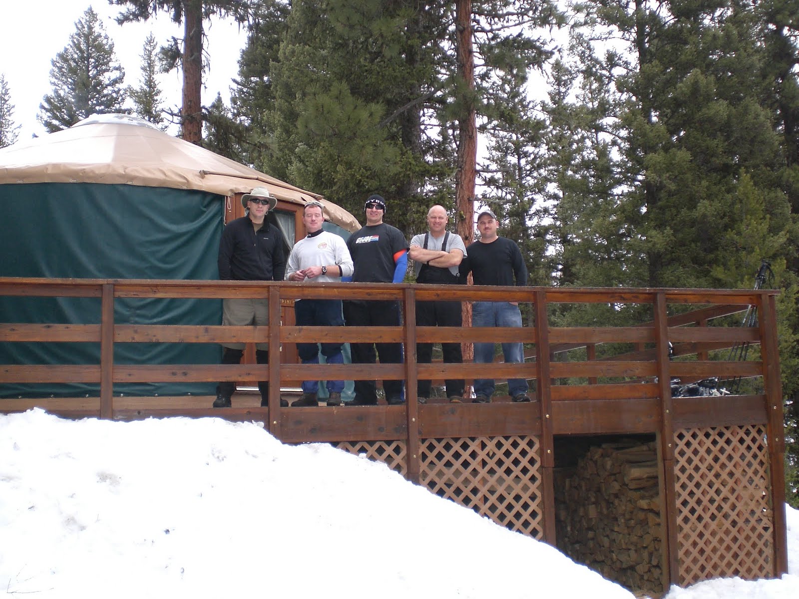 Tim's Adventures Snowshoeing to Whispering Pines Yurt