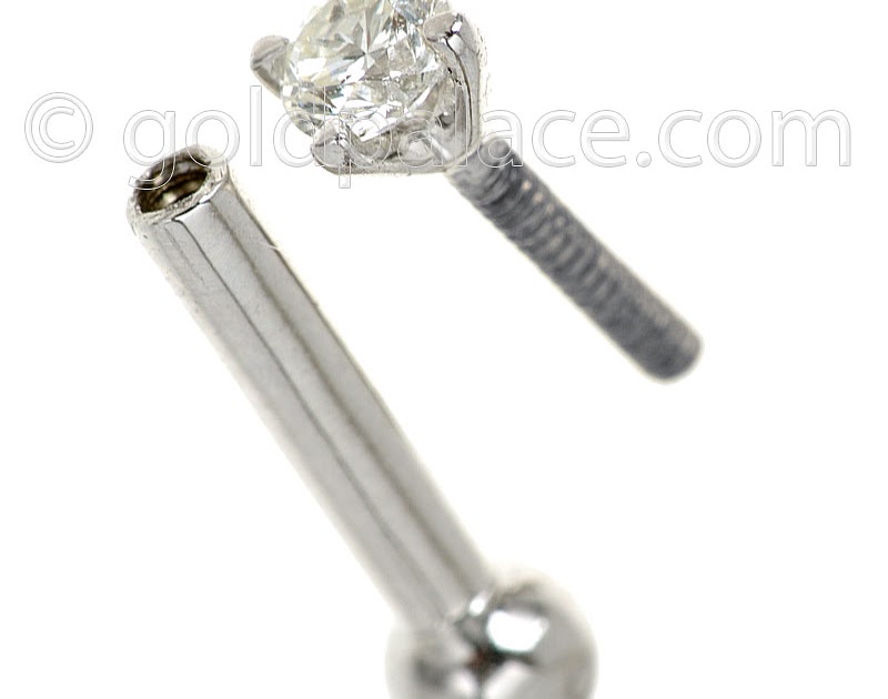 LIFE OF DAIMOND Diamond Nose Pin 18K White Gold
