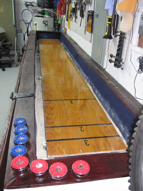 Polka Dot Thought DIY Shuffleboard Table