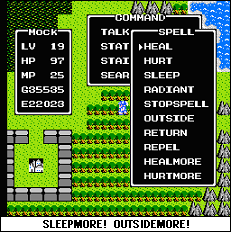 Stopspell causes me severe philosophical consternation. If the only thing that can prevent magic is magic itself, can magic ever actually be stopped? If everyone on the planet was 'stopspelled' someone necessarily had to cast the final one, right? That guy's still got magic usage, right? I'm so lost. Repelmore.