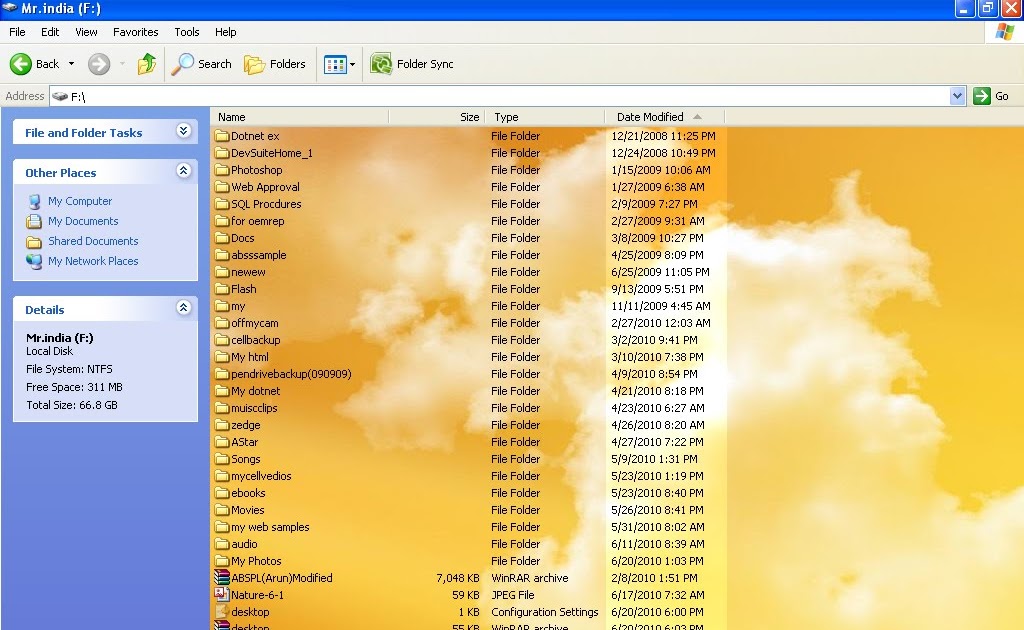 tricks how to set background to windows explorer