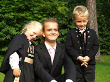 Sønnen min med sine småsøsken