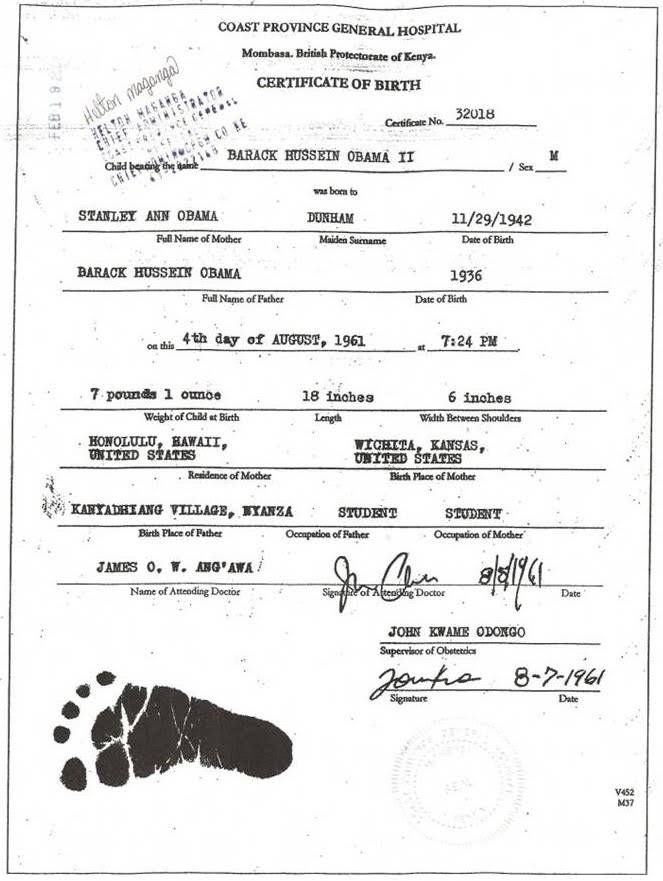 It looks like they #39 ve finally found Obama #39 s genuine birth certificate It looks like they #39 ve finally found Obama #39 s genuine birth certificate