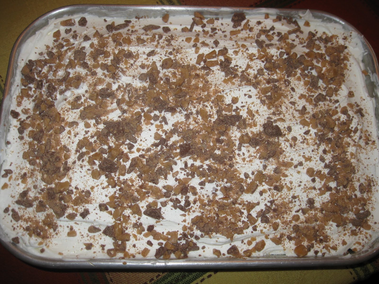 Nana's Recipe Box Heath Bar Cake